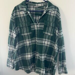 Natural Reflections Forest Plaid Shirt size XL